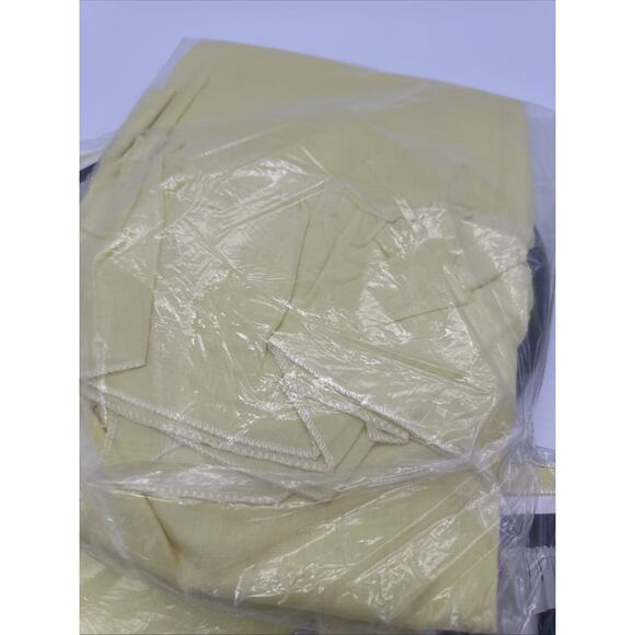 Vintage MCM 1980’s Yellow Kitchen Curtains Ruffled 3 Panels - Picture 4 of 4